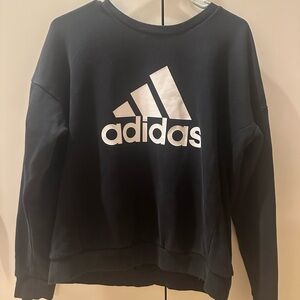 Adidas Women's Black Crew Neck Sweater